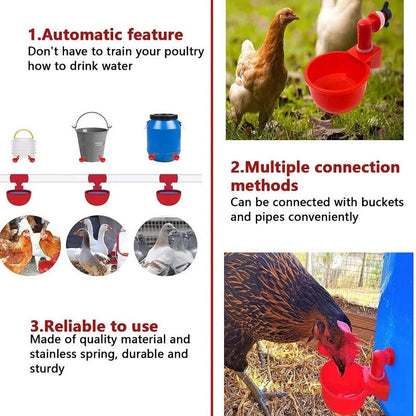 🐔50% RABATT⏰ Automatisk vattenkopp för kyckling, håller vatten rent och fräscht för hälsosam uppfödning💧