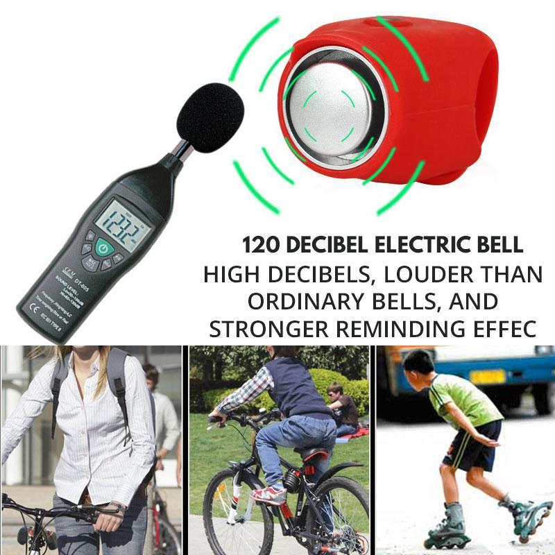 Elektronisk Cykelringklocka med Hög Decibel (120 dB) – 5 Ljudlägen, Vattentät & Enkel Montering