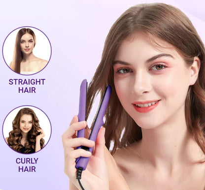 🎁Het utförsäljning 50% RABATT⏳2-i-1 Mini Locktång & Plattång Hårstyler