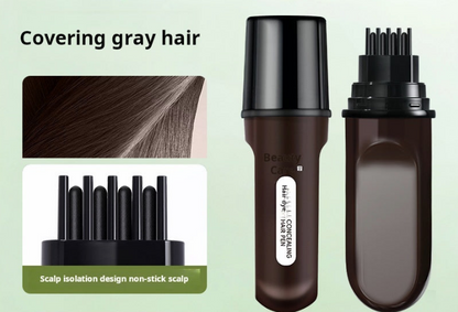 ✏️ KÖP 2 FÅ 3! ✨ 3-färgs Hårpenna för Grått Täckning - 10-sekunders Återställning med Vattenfast Formel för Omedelbar Ungdomlig Look 🌟🧴