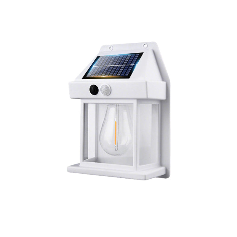 🌙 | Solcellsdriven Vägglampa – Rörelsesensor & Väderbeständig