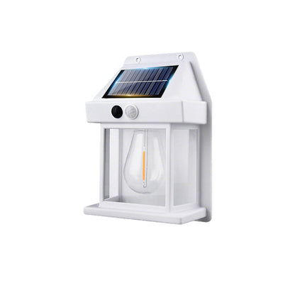 🌙 | Solcellsdriven Vägglampa – Rörelsesensor & Väderbeständig