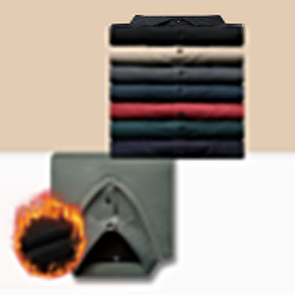 ⏰ Endast nu 49% rabatt!💕 Lapel faux tvådelad stickad skjorta herr