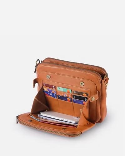 👜 60% RABATT! ✨ Läder Crossbody & Clutch Set – Lätt, Flera Fack & Tidslös Design för Vardag och Kväll 👜