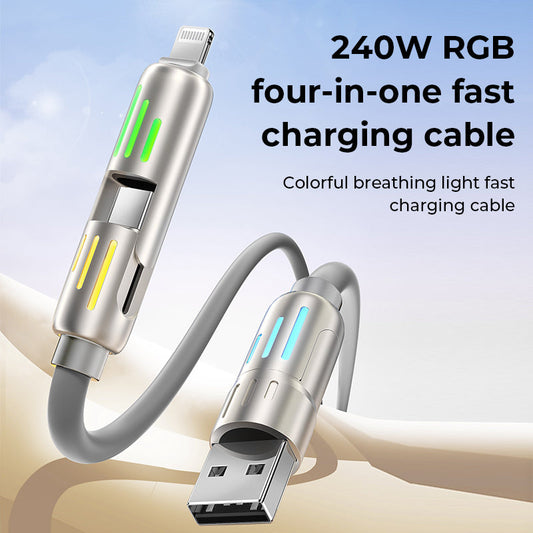 🔥240W 4-i-1 USB C-Kabel