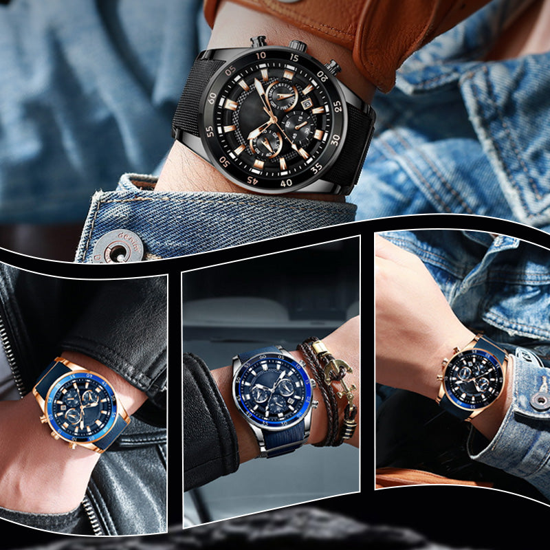 🔥Nyhet 50 % RABATT🎁⌚ HERRWATERPROOF KVARTSUr - DIN ÄVENTYRSKOMPIS! 🌊