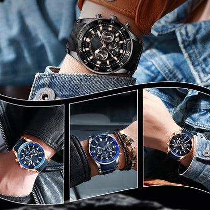 🔥Nyhet 50 % RABATT🎁⌚ HERRWATERPROOF KVARTSUr - DIN ÄVENTYRSKOMPIS! 🌊