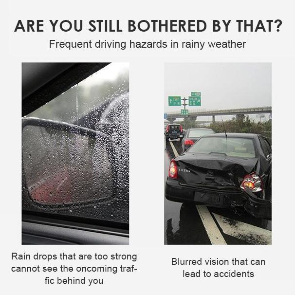 🏆 50K+ SOLD! Nästan borta⚡ Vattentät film för bakspegel för bil