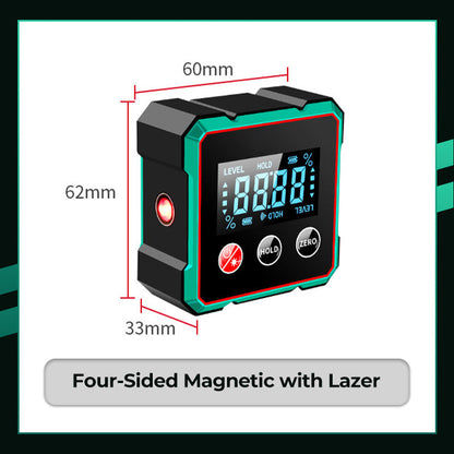 🔥 Fri frakt SISTA DAGENS ERBJUDANDE - 49% RABATT 🔥 Magnetisk digital vinkelmätare med elektronisk laser