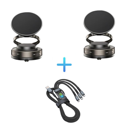 ⏰ Endast nu 50% rabatt!🔥🔄360° justerbar magnetisk telefonhållare med sugpropp📱🚗
