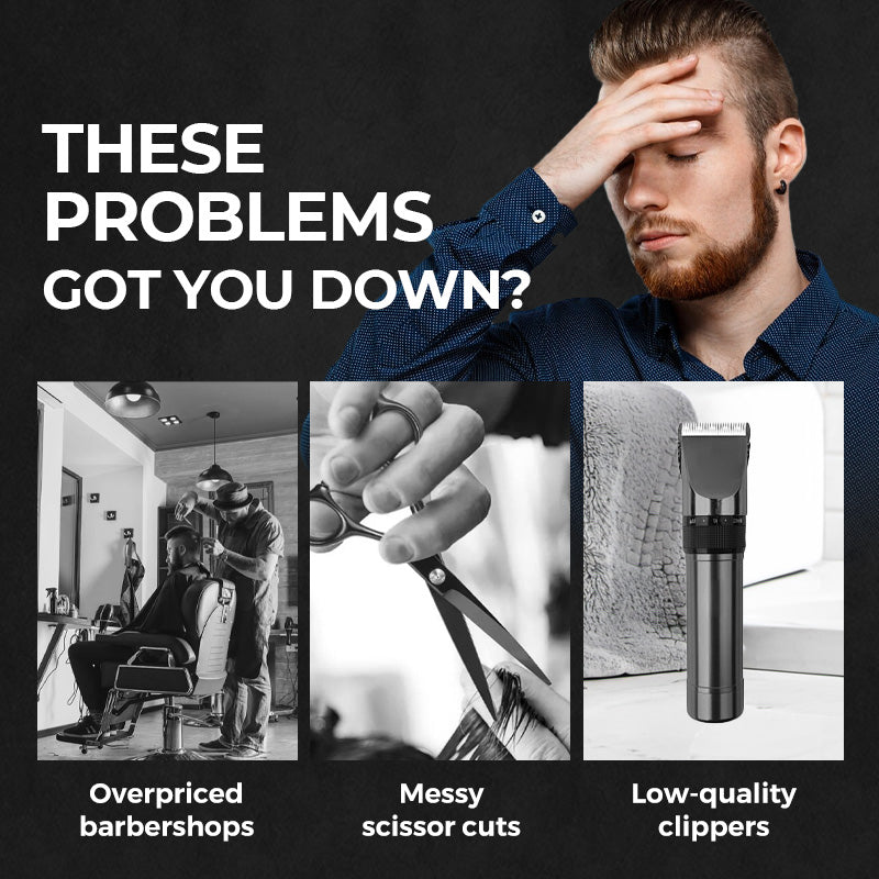 ✂️💈 50% RABATT! | Hushåll Elektrisk Hårklippare Set – Digital Display & Professionell!