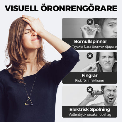 Visuell Elektriskt Verktyg för Öronvax Borttagning