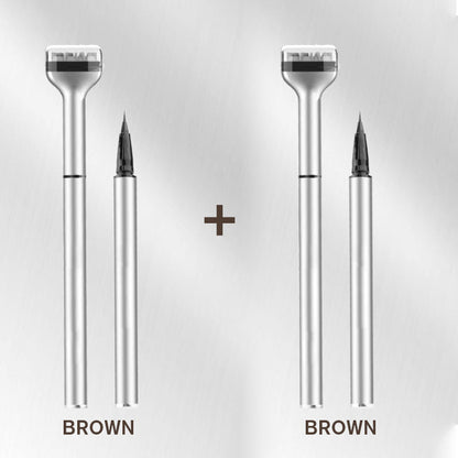 🔥Köp 1 Få 1 gratis🔥2-i-1 Eyeliner & Nedre Ögonfrans Stämpelset