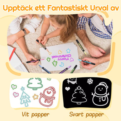 🎨🖌️Färgläggning Lightstick Graffiti Överstrykningspennor