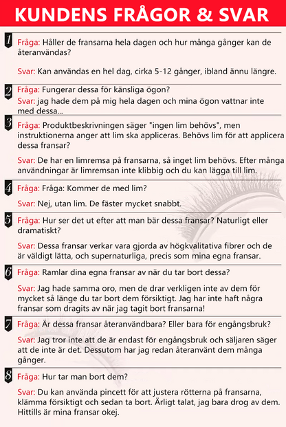 Snap-On ögonfransar 🌟 (KÖP 1 FÅ 1 GRATIS) 🌟