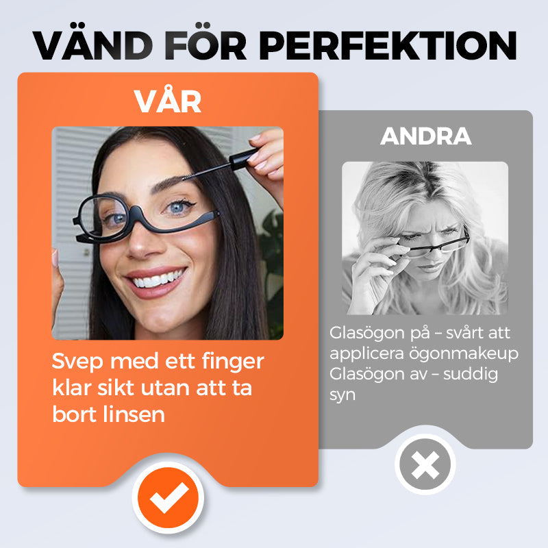 🔥💕Roterande sminkglasögon🧐