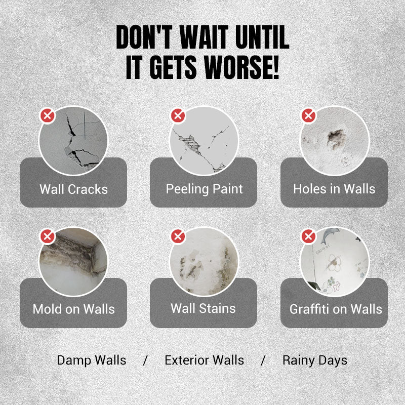 🛡Vattentät & mögelresistent väggreparationspasta🌿