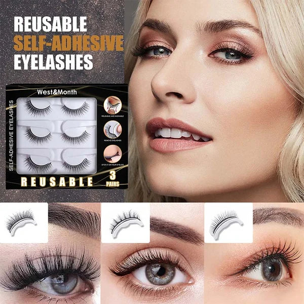 🔥 KÖP 2 FÅ 1 GRATIS! Få naturligt vackra ögon utan tung makeup – mjuka lösögonfransar för en perfekt vardagslook ✨
