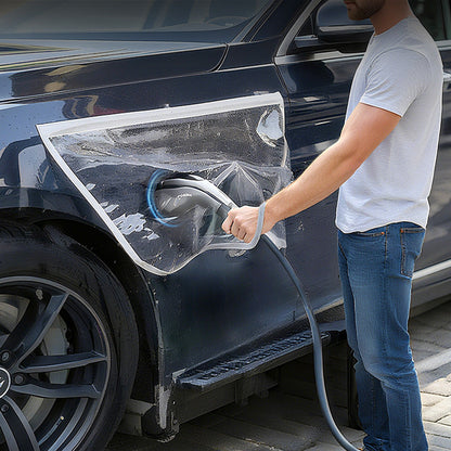 ⚡ Skydda laddporten på din elbil! 🚗💧 Magnetiskt, vattentätt skydd för bekymmersfri laddning.