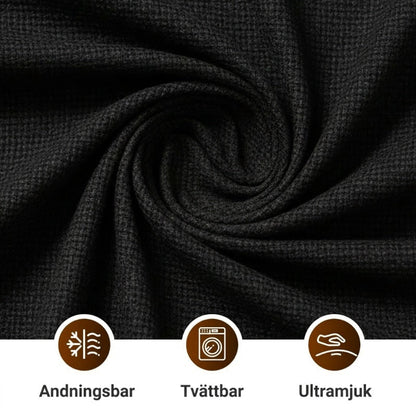 ⏰ Endast nu 49% rabatt!🔥Herrset i Vaffelstickning – Collegetröja & Raka Byxor