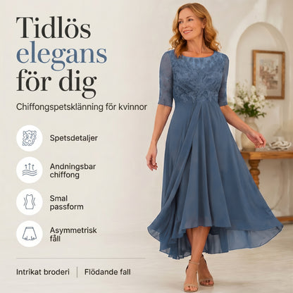 💖NYTT ARRIVAL BEGRÄNSAD TID ERBJUDANDE💖Elegant broderi Cocktail Flowy Klänning
