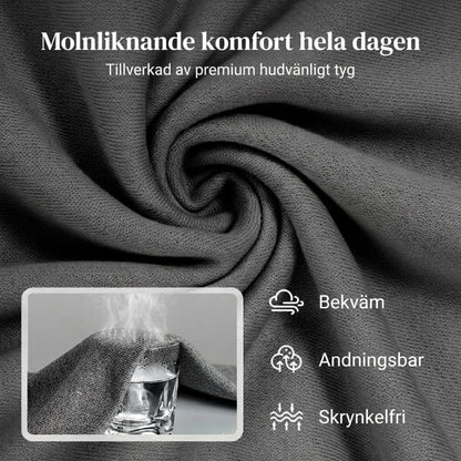 Avslappnat set med topp och byxor med dragsko för dam