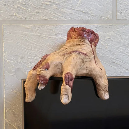 Realistisk läskig handrekvisita – Flexibel och kuslig för Halloween eller cosplay, perfekt för dekoration och bus