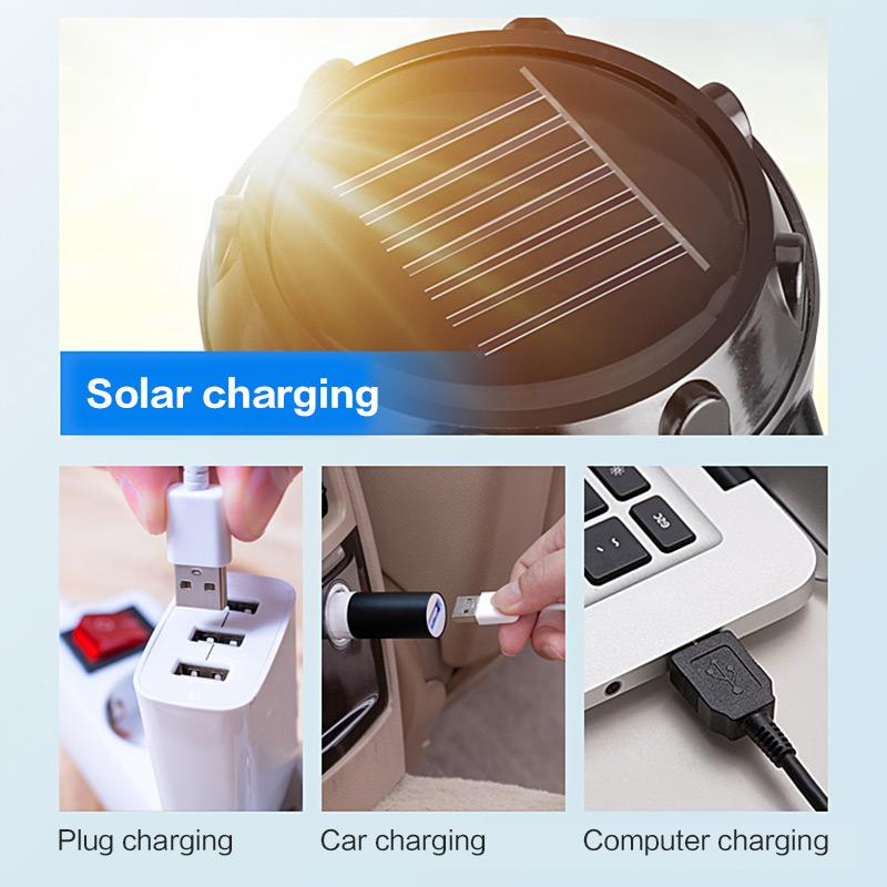 🔥3 i 1 LED-Flamma Campinglykta