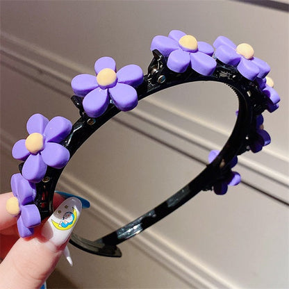 🎀 50% RABATT✨Söta flätade hårnål, fin dekoration för flickor