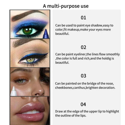 💄 50% RABATT! 🎨 14-delars Set med Vattenfast Gel-Eyeliner – Metallisk & Pärlemorskimrande Finish, Långvarig & Smetfri Formula För Perfekt Linning 👁️
