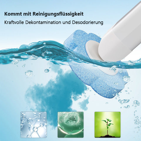 Engångstoalettrengöringssystem - Antibakteriell Gel med Avtagbar Borste för Djuprengöring och Hygien ✨🧼