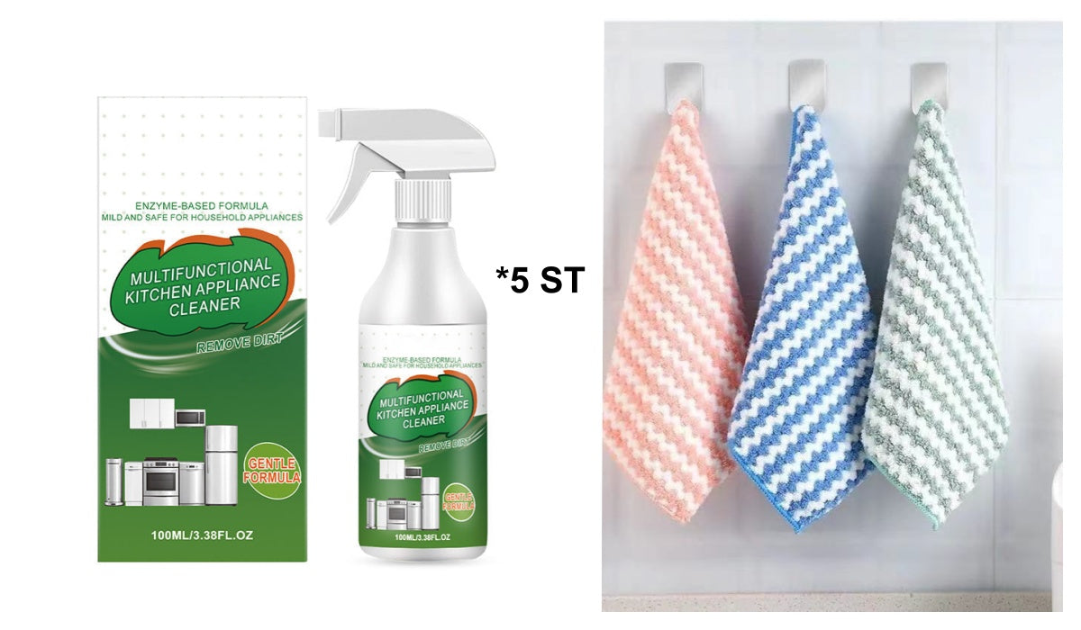 🧴 KÖP 2 FÅ 1 GRATIS! ✨ Multifunktionellt Enzymrengöringsmedel – Kraftfullt, Mångsidigt & Effektivt Mot Fett & Smuts För Kök & Hem 🏠