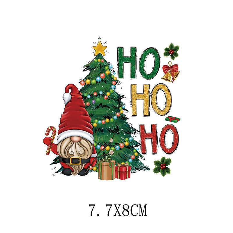 🎄 15 DELAR Julens Mysterie DTF-Transferpaket för Festliga DIY-kreationer