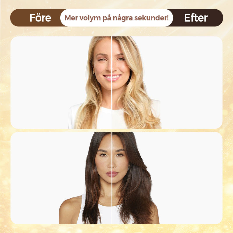 💇‍♀️✨ 50% RABATT! | Topper Med Lugg – Lager-på-lager Hårförlängning för Tunt Hår, Volym & Naturlig Look!