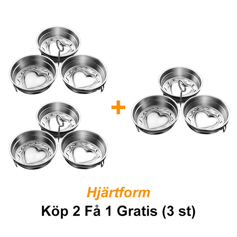 🥚 50 % RABATT NU! 🔥 Äggkokare i 304 Rostfritt Stål – Ångkoka 3 Ägg Samtidigt & Behåll Hela Ägget 🍳✨