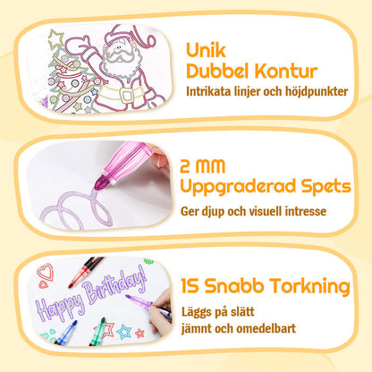 🎨🖌️Färgläggning Lightstick Graffiti Överstrykningspennor