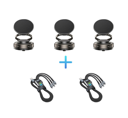 ⏰ Endast nu 50% rabatt!🔥🔄360° justerbar magnetisk telefonhållare med sugpropp📱🚗