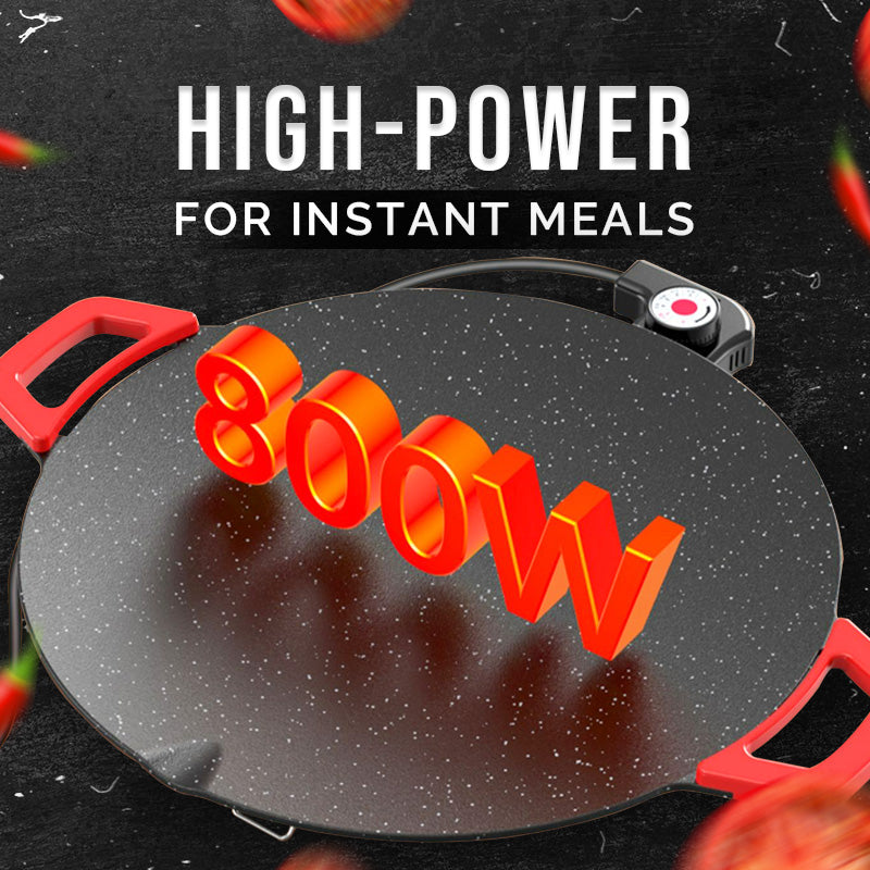 🍳Kvalitetsliv🍳Elektrisk Innemålsgrillpanna med Non-Stick-beläggning