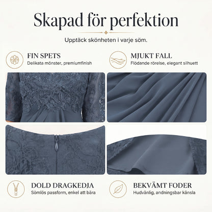 💖NYTT ARRIVAL BEGRÄNSAD TID ERBJUDANDE💖Elegant broderi Cocktail Flowy Klänning