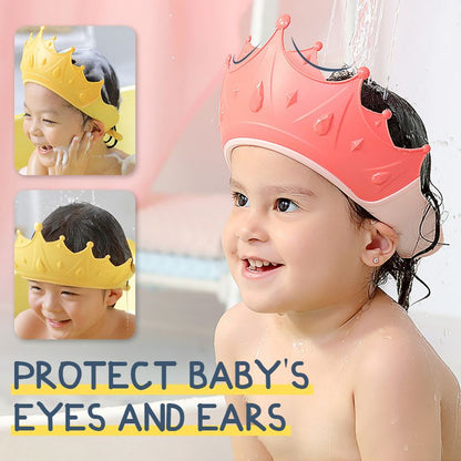 🛁 50 % RABATT NU! 👑 Barnens öronskyddsmössa – mjuk & varm – breddad uppvikt kant skyddar ögon och öron – perfekt för hårtvätt 🧒