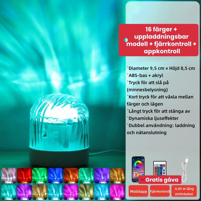 Aurora Borealis Stjärnhimmelprojektionslampa