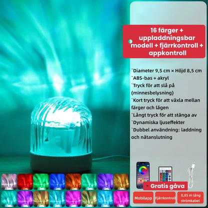 Aurora Borealis Stjärnhimmelprojektionslampa