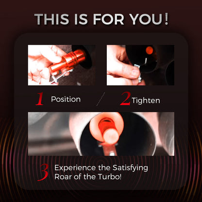 🏎️ TIDSBEGRÄNSAT 50% RABATT! 💥 Turbo Ljudsimulator Visselpipa – Universell Passform, Sportig Dån, Enkel Montering ✨