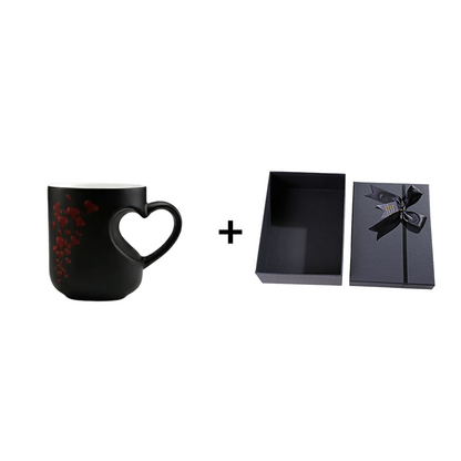 📢📢Alla hjärtans dag gåvor⏰ Färgskiftande keramikmugg med hjärtformat handtag till 💝✨