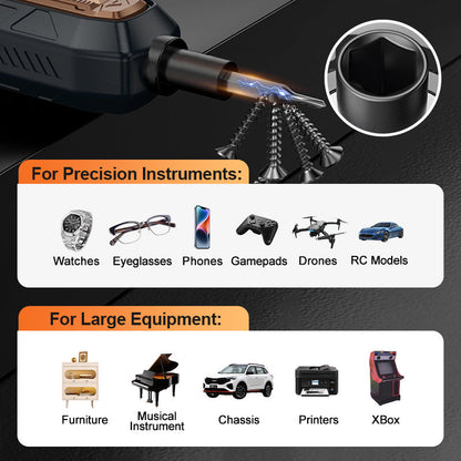 180-delars professionella precisionsskruvmejselsset