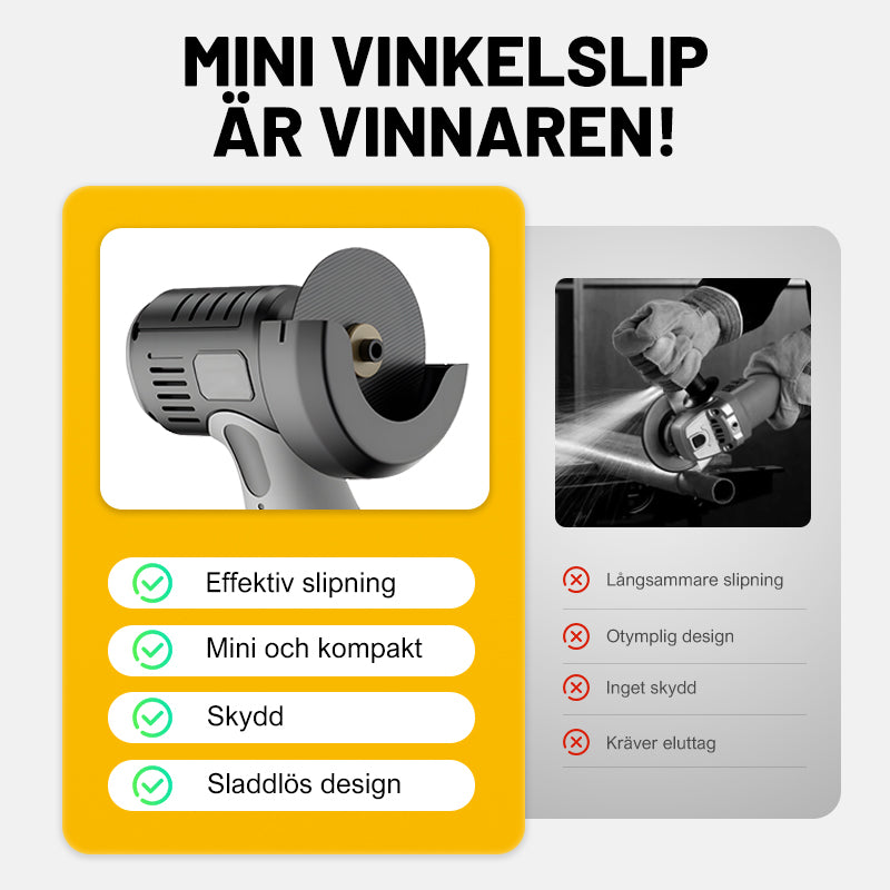 🔥12V mini vinkelslip med kapskiva🔥
