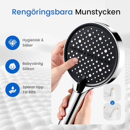 Justerbar Regndusch med Högtryck