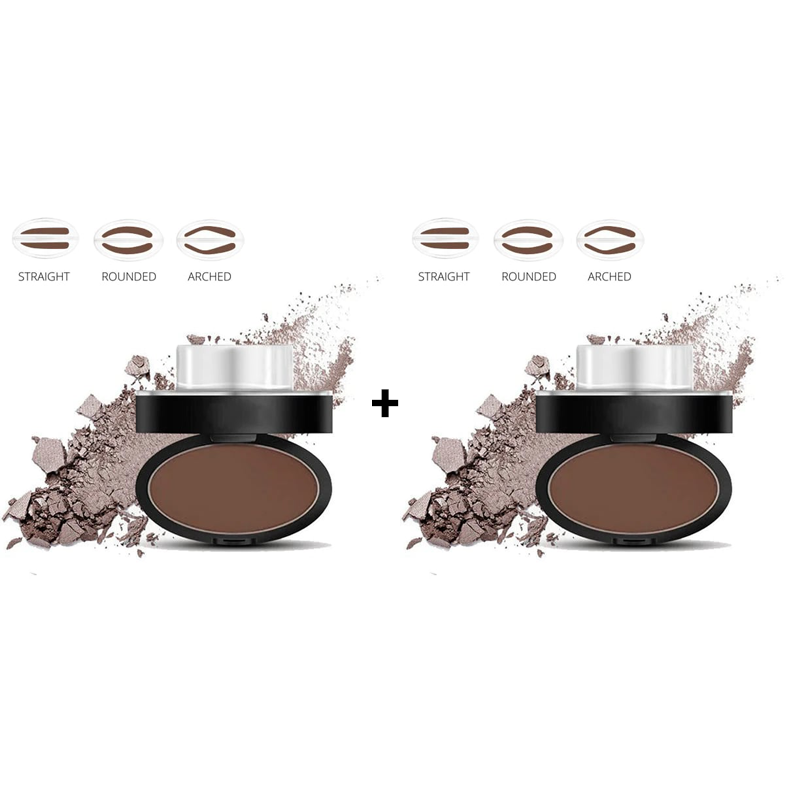 🎁 2026 Nya Ankomster 50% rabatt💥Eyebrow Stamp Pulverset med Applikatorborste, Ett Tryck Perfekta Ögonbryn, Vattentålig Långvarig 24H Ögonbrynsmakeup för Enkla Dagliga Salongsliknande Ögonbryn