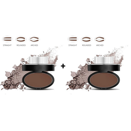 🎁 2026 Nya Ankomster 50% rabatt💥Eyebrow Stamp Pulverset med Applikatorborste, Ett Tryck Perfekta Ögonbryn, Vattentålig Långvarig 24H Ögonbrynsmakeup för Enkla Dagliga Salongsliknande Ögonbryn