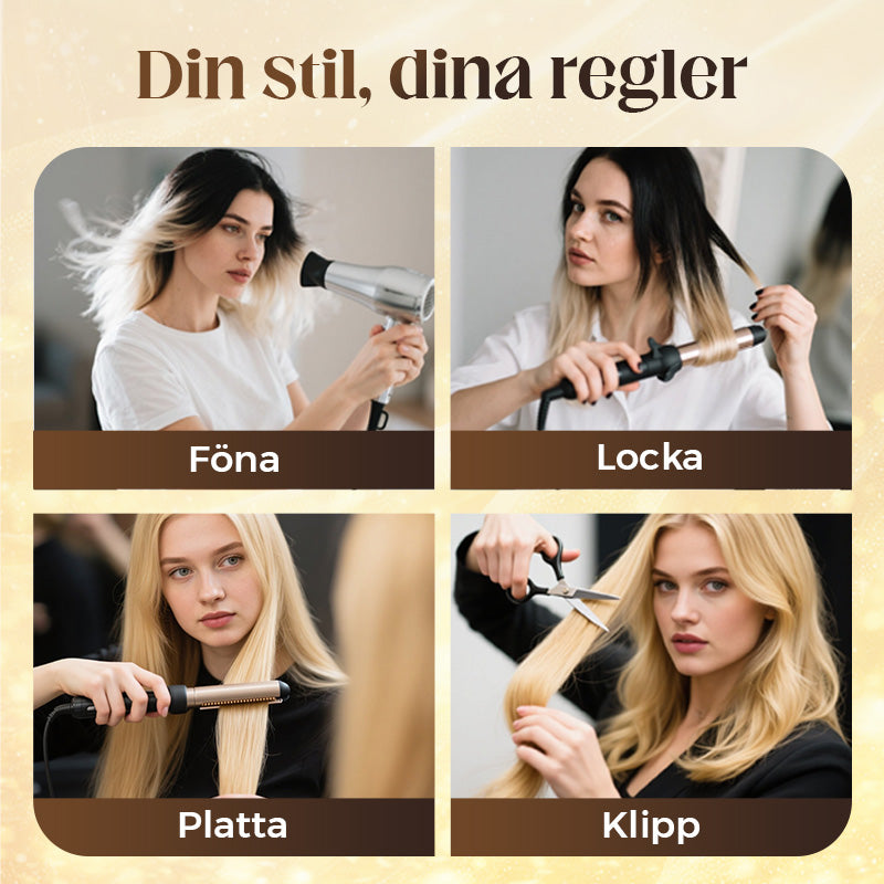 💇‍♀️✨ 50% RABATT! | Topper Med Lugg – Lager-på-lager Hårförlängning för Tunt Hår, Volym & Naturlig Look!